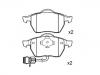 剎車(chē)片 Brake Pad Set:4A0 698 151