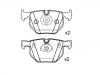 剎車片 Brake Pad Set:34 21 6 761 285